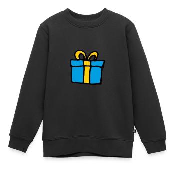 Gift Gift Idea - Kids Premium Organic Sweatshirt - black - Front - AI Model Kid Female (0cm)