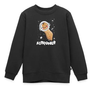 Astronut Kawaii Meme Arachide Astronaut Raumfahrt - Sweat Premium enfant bio - noir - Devant - AI Model Kid Female (0cm)
