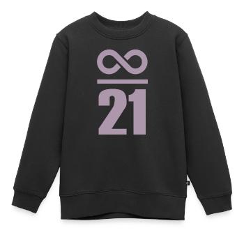 Unendlich durch 21 Millionen Bitcoin - Kinder Premium Organic Sweatshirt - Schwarz - Vorne - AI Model Kid Female (0cm)