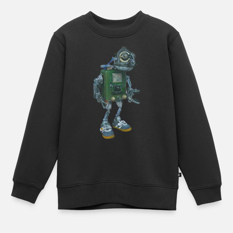 Robot abandonné - Sweat Premium enfant bio - noir