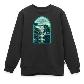 Lamego, Sanctuaire Notre-Dame-des-Remèdes - Sweat Premium enfant bio - noir - Devant - AI Model Kid Female (0cm)