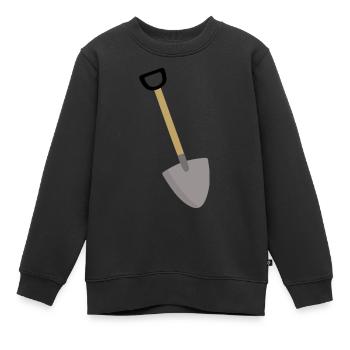 Schaufel - Kinder Premium Organic Sweatshirt - Schwarz - Vorne - AI Model Kid Female (0cm)
