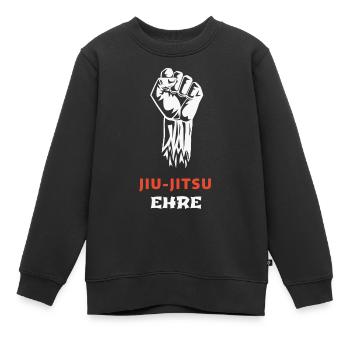 JIU-JITSU: Ehre Über Alles - Kinder Premium Organic Sweatshirt - Schwarz - Vorne - AI Model Kid Female (0cm)