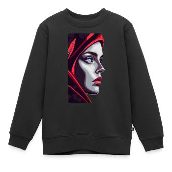 MA FEMME - Sweat Premium enfant bio - noir - Devant - AI Model Kid Female (0cm)