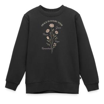 Beerdigung, Florist, Gedenkarrangement, Sympathie - Kinder Premium Organic Sweatshirt - Schwarz - Vorne - AI Model Kid Female (0cm)