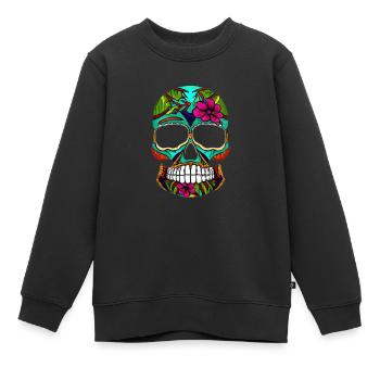 Skill Mexiko - Kinder Premium Organic Sweatshirt - Schwarz - Vorne - AI Model Kid Female (0cm)