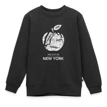 Big Apple - CIty of New York - Kinder Premium Organic Sweatshirt - Schwarz - Vorne - AI Model Kid Female (0cm)