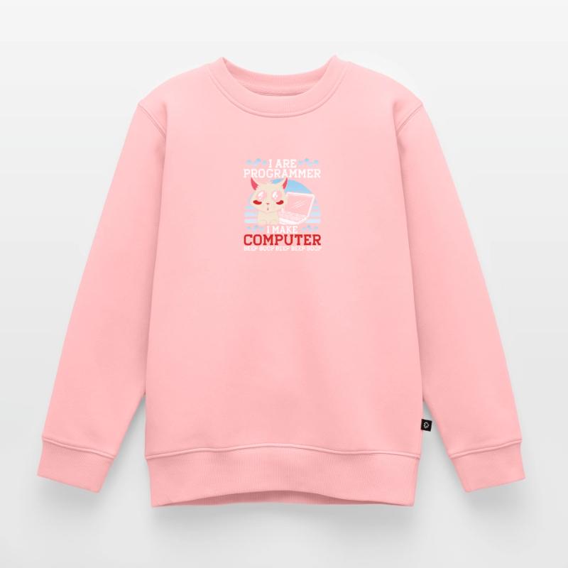Je suis programmeur Funny Cat Coder Computer Kitty Sweat Premium enfant bio