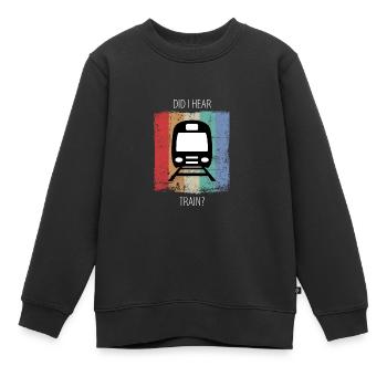 Zug Eisenbahn Eisenbahner Züge Triebfahrzeugführer - Kinder Premium Organic Sweatshirt - Schwarz - Vorne - AI Model Kid Female (0cm)