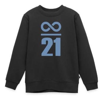 Unendlich durch 21 Millionen Bitcoin - Kinder Premium Organic Sweatshirt - Schwarz - Vorne - AI Model Kid Female (0cm)