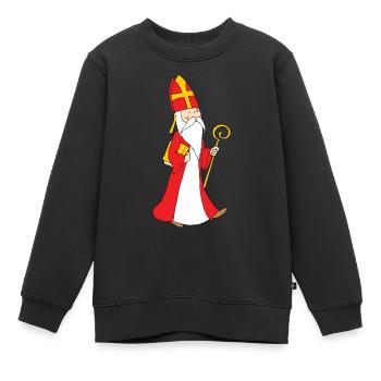 Pied Sint - Sweat Premium enfant bio - noir - Devant - AI Model Kid Female (0cm)