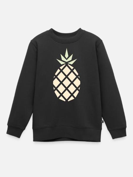 Pineapple - the Pineapple - Kids Premium Organic Sweatshirt - black