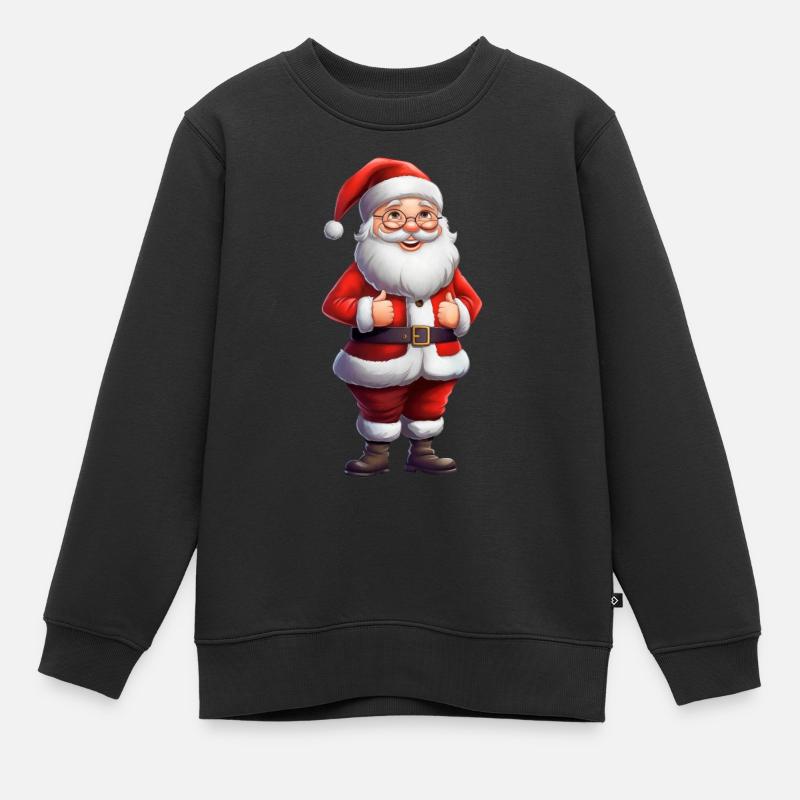 Gentil Père Noël - Sweat Premium enfant bio - noir