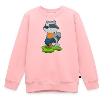 Atelier de Mécanique de Clés à Molette pour Ratons Laveurs - Sweat Premium enfant bio - rose - Devant - AI Model Kid Female (0cm)