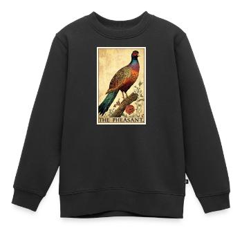 Fasane Fasan - Kinder Premium Organic Sweatshirt - Schwarz - Vorne - AI Model Kid Female (0cm)