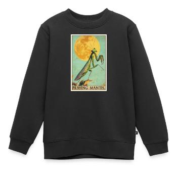 Mantes religieuses Mantes religieuses - Sweat Premium enfant bio - noir - Devant - AI Model Kid Female (0cm)