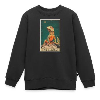 Lézard des lézards - Sweat Premium enfant bio - noir - Devant - AI Model Kid Female (0cm)