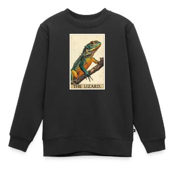 Lézard des lézards - Sweat Premium enfant bio - noir - Devant - AI Model Kid Female (0cm)