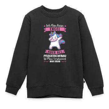 Krankenhaus Pflegefachfrau Pflegerin Geschenk - Kinder Premium Organic Sweatshirt - Schwarz - Vorne - AI Model Kid Female (0cm)