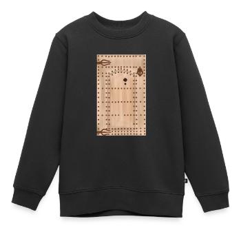 Vieille porte marocaine traditionnelle - Sweat Premium enfant bio - noir - Devant - AI Model Kid Female (0cm)