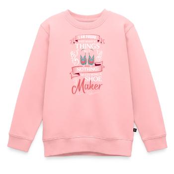 Schuhmacher Beruf Stiefel Arbeiten - Kinder Premium Organic Sweatshirt - Rosa - Vorne - AI Model Kid Female (0cm)