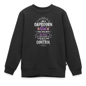 Sternzeichen Tierkreiszeichen Gottheit Vesta - Kinder Premium Organic Sweatshirt - Schwarz - Vorne - AI Model Kid Female (0cm)