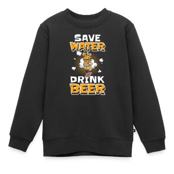 Comicstyle Stil Cartoon - Kinder Premium Organic Sweatshirt - Schwarz - Vorne - AI Model Kid Female (0cm)