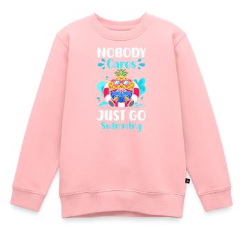 Baignade dans l’eau Maillots de bain - Sweat Premium enfant bio - rose - Devant - AI Model Kid Female (0cm)