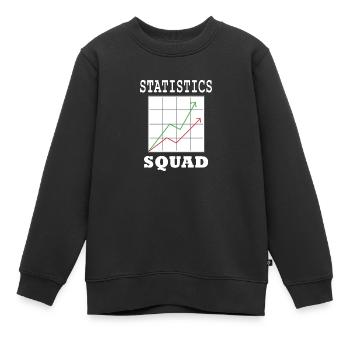 Statistik-Analyst Datenmanager Statistiker - Kinder Premium Organic Sweatshirt - Schwarz - Vorne - AI Model Kid Female (0cm)