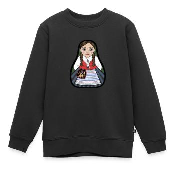 Stora Kopparberg - Sweat Premium enfant bio - noir - Devant - AI Model Kid Female (0cm)