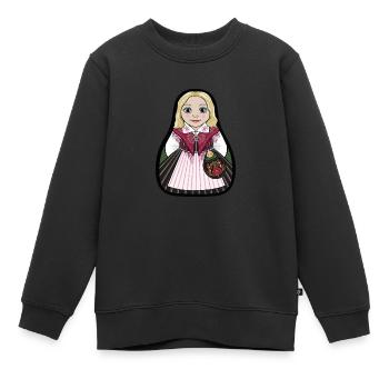 Ockelbostinta - Sweat Premium enfant bio - noir - Devant - AI Model Kid Female (0cm)