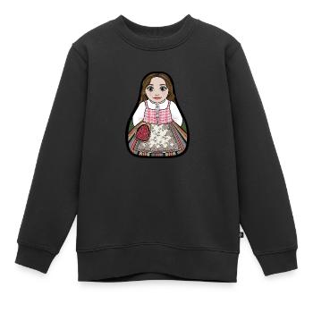 MedelpadStinta - Sweat Premium enfant bio - noir - Devant - AI Model Kid Female (0cm)