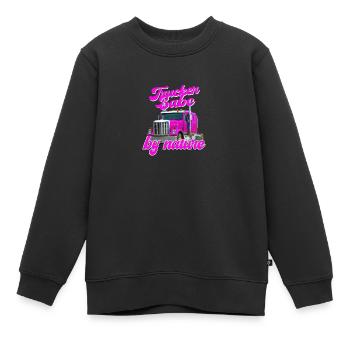 Camionneur Babe by Nature Camionneur longue distance PS - Sweat Premium enfant bio - noir - Devant - AI Model Kid Female (0cm)