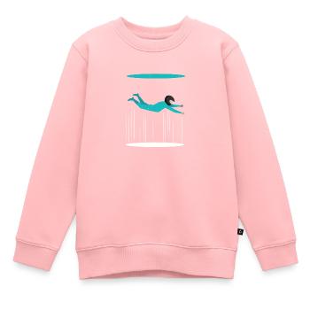 Indoor Skydiving - Wind Tunnel - Sweat Premium enfant bio - rose - Devant - AI Model Kid Female (0cm)