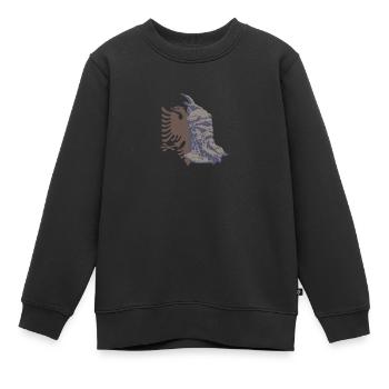 Albanien Balkan Tirana Geschenk Albaner Kosovo - Kinder Premium Organic Sweatshirt - Schwarz - Vorne - AI Model Kid Female (0cm)