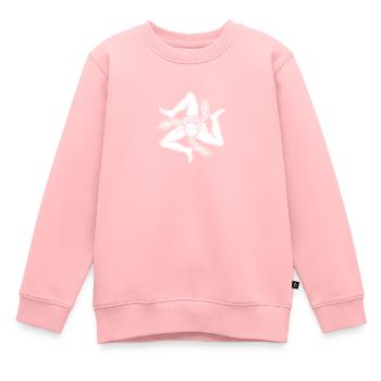 Sicilia Italia Wappen Flagge Palermo - Kinder Premium Organic Sweatshirt - Rosa - Vorne - AI Model Kid Female (0cm)