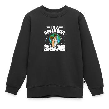 Forscher Berge Naturwissenschaftler Spruch - Kinder Premium Organic Sweatshirt - Schwarz - Vorne - AI Model Kid Female (0cm)
