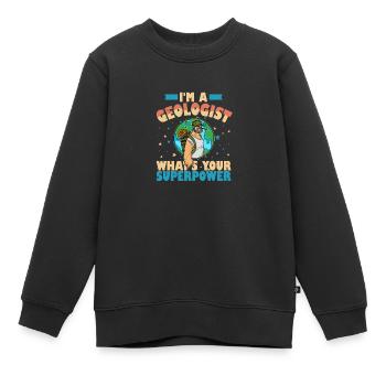 Forscher Berge Naturwissenschaftler Spruch - Kinder Premium Organic Sweatshirt - Schwarz - Vorne - AI Model Kid Female (0cm)