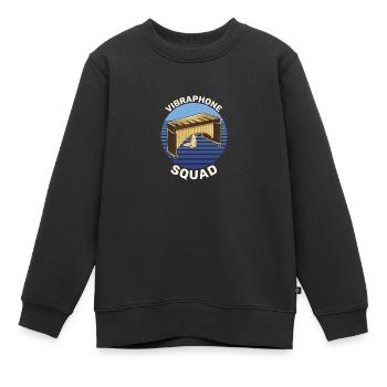 Musiker Musikschule Vibraphon Schlagzeug - Kinder Premium Organic Sweatshirt - Schwarz - Vorne - AI Model Kid Female (0cm)