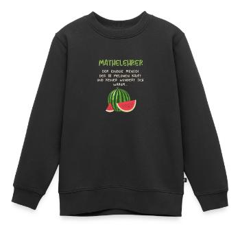 Mathematiker Mathematik Mathe Examen Lehramt - Kinder Premium Organic Sweatshirt - Schwarz - Vorne - AI Model Kid Female (0cm)