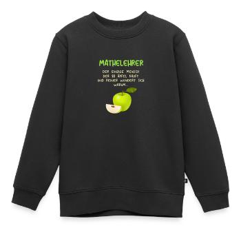 Mathematiker Mathematik Mathe Examen Lehramt - Kinder Premium Organic Sweatshirt - Schwarz - Vorne - AI Model Kid Female (0cm)