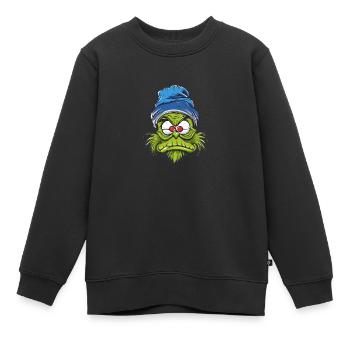 Gnom - Kinder Premium Organic Sweatshirt - Schwarz - Vorne - AI Model Kid Female (0cm)