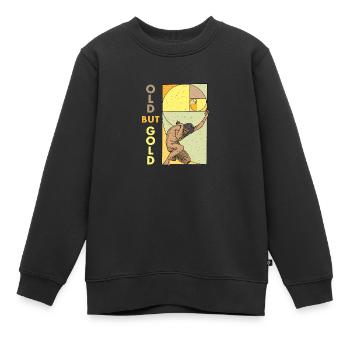 Geometrie Goldener Schnitt Fibonacci Spirale - Kinder Premium Organic Sweatshirt - Schwarz - Vorne - AI Model Kid Female (0cm)