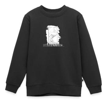 Fibonacci Folge Goldener Schnitt Kunst Mathe - Kinder Premium Organic Sweatshirt - Schwarz - Vorne - AI Model Kid Female (0cm)