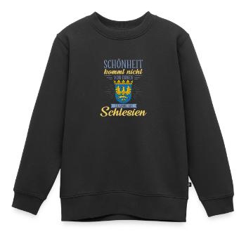 Oberschlesien Deutschland Provinz Region - Kinder Premium Organic Sweatshirt - Schwarz - Vorne - AI Model Kid Female (0cm)