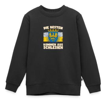 Schlesien Breslau Provinz Deutschland Region - Kinder Premium Organic Sweatshirt - Schwarz - Vorne - AI Model Kid Female (0cm)