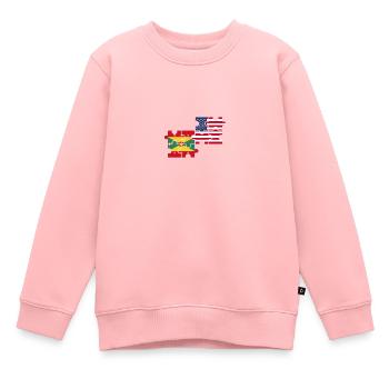 Grenada USA Flag American Grenadian - Kids Premium Organic Sweatshirt - rose - Front - AI Model Kid Female (0cm)