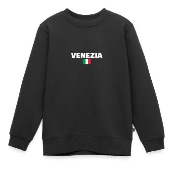 Vénétie Italie Drapeau italien Italien - Sweat Premium enfant bio - noir - Devant - AI Model Kid Female (0cm)