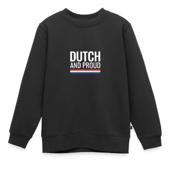 Néerlandais et fiers Pays-Bas Drapeau néerlandais - Sweat Premium enfant bio - noir - Devant - AI Model Kid Female (0cm)
