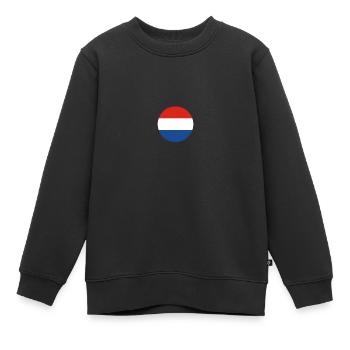 Pays-Bas Drapeau néerlandais néerlandais - Sweat Premium enfant bio - noir - Devant - AI Model Kid Female (0cm)